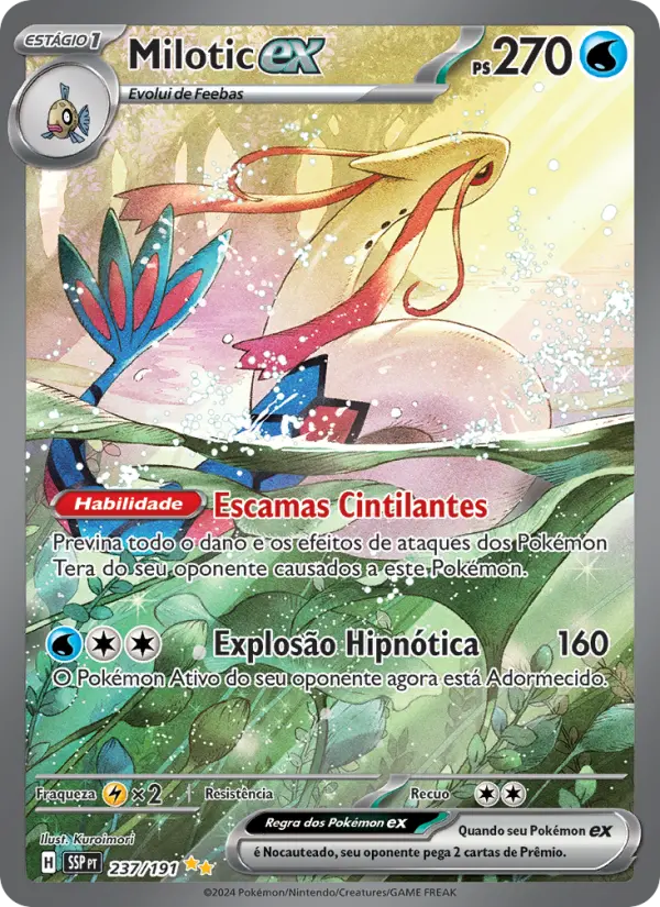 Carta Milotic ex, número 237/191 da coleção Fagulhas Impetuosas