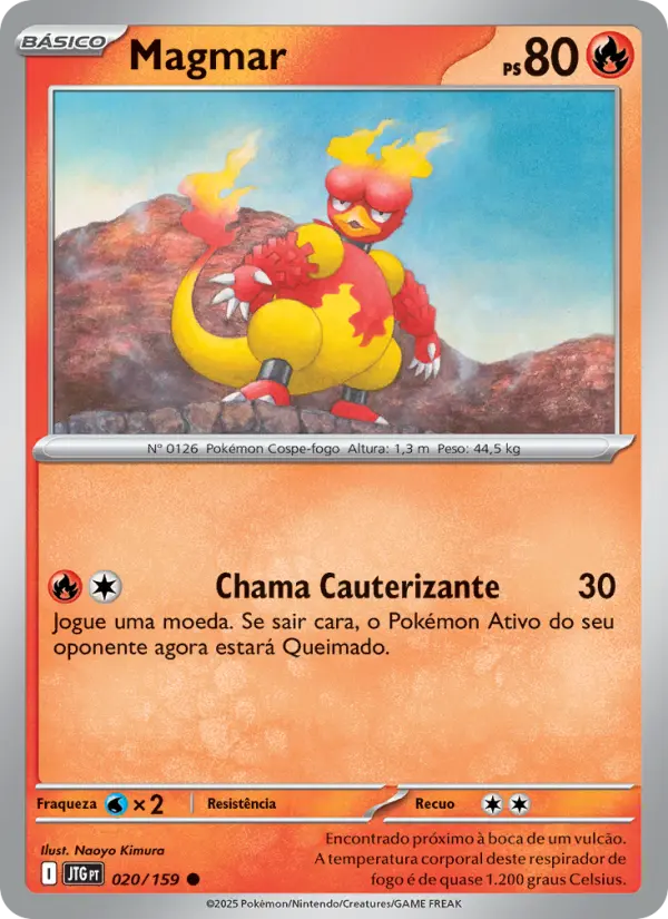 Carta Magmar, número 020/159 da coleção Amigos de Jornada