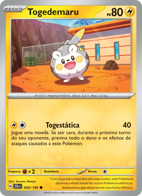 Carta Togedemaru, número 050/159 da coleção Amigos de Jornada