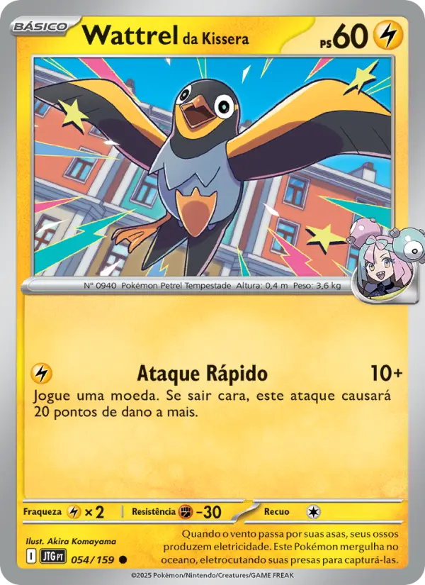Carta Wattrel da Kissera, número 054/159 da coleção Amigos de Jornada