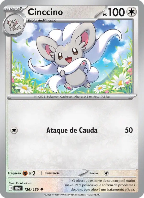 Carta Cinccino, número 126/159 da coleção Amigos de Jornada