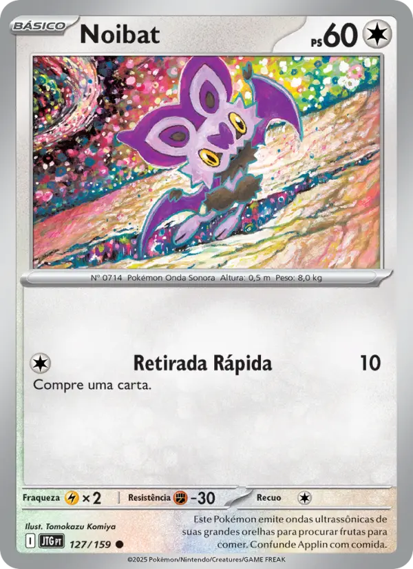 Carta Noibat, número 127/159 da coleção Amigos de Jornada