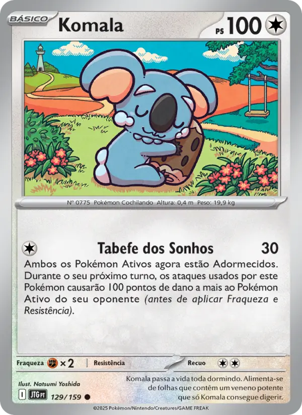 Carta Komala, número 129/159 da coleção Amigos de Jornada