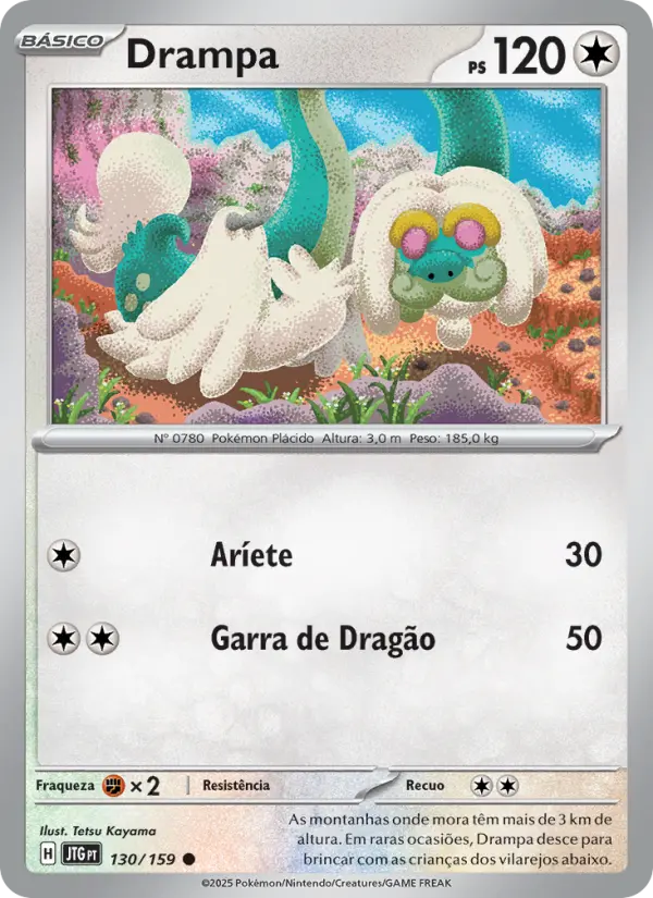 Carta Drampa, número 130/159 da coleção Amigos de Jornada
