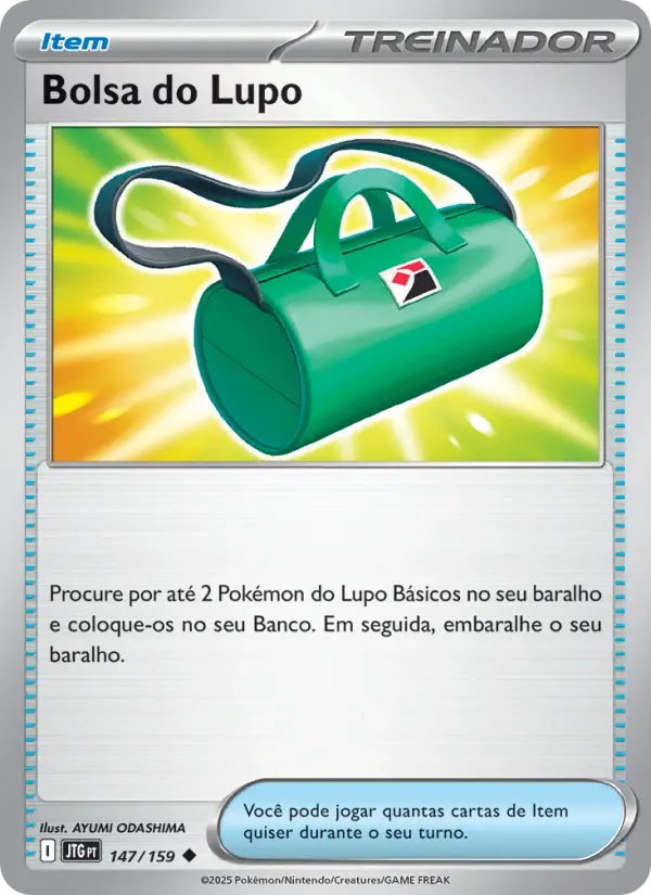 Carta Bolsa do Lupo, número 147/159 da coleção Amigos de Jornada