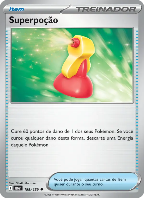 Carta Superpoção, número 158/159 da coleção Amigos de Jornada