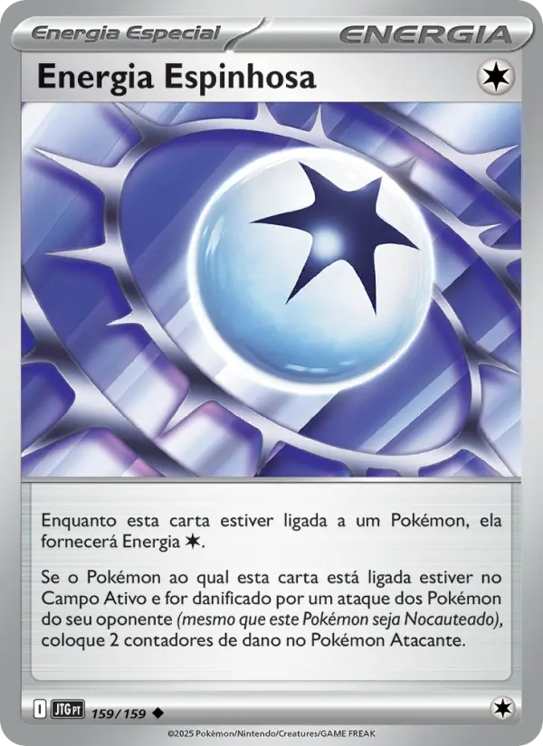 Carta Energia Espinhosa, número 159/159 da coleção Amigos de Jornada