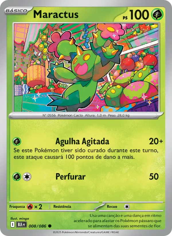 Carta Maractus, número 008/86 da coleção Raio Preto