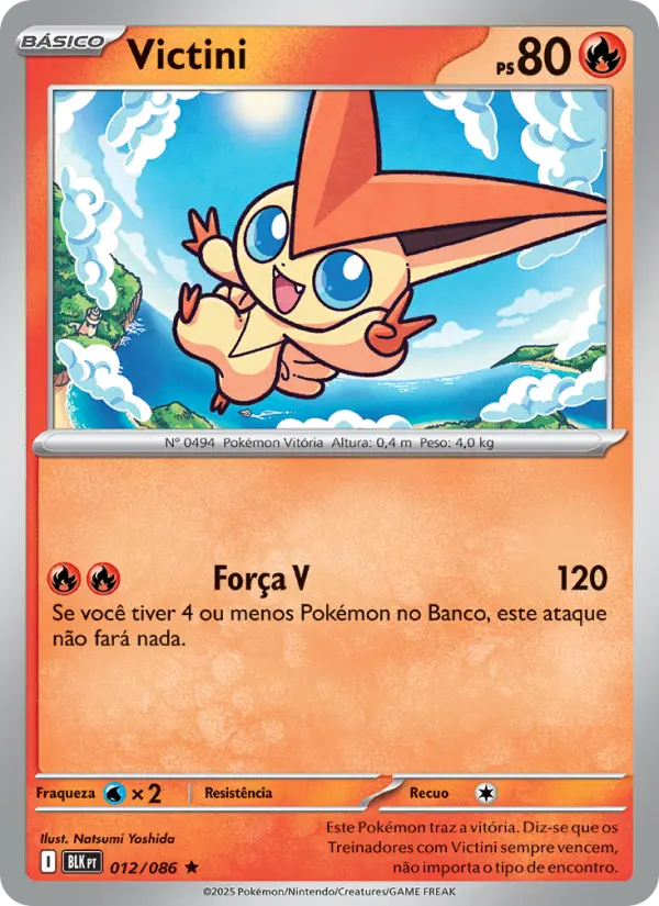 Carta Victini, número 012/86 da coleção Raio Preto