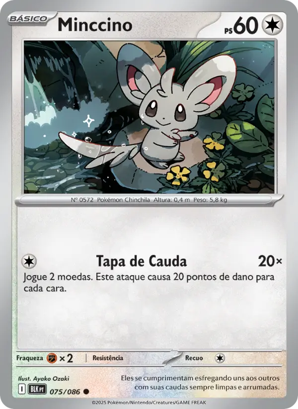 Carta Minccino, número 075/86 da coleção Raio Preto