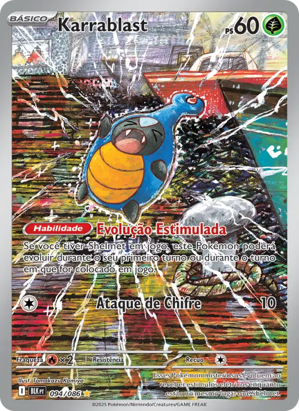 Carta Karrablast, número 094/86 da coleção Raio Preto