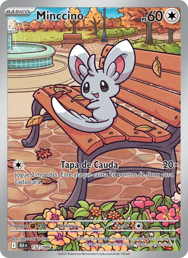Carta Minccino, número 152/86 da coleção Raio Preto