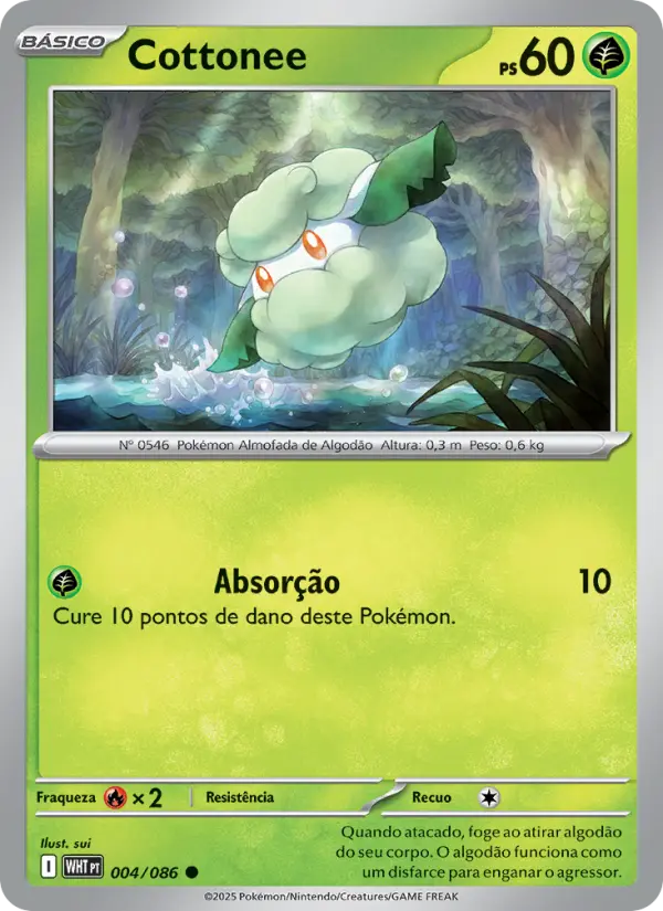 Carta Cottonee, número 004/86 da coleção Fogo Branco
