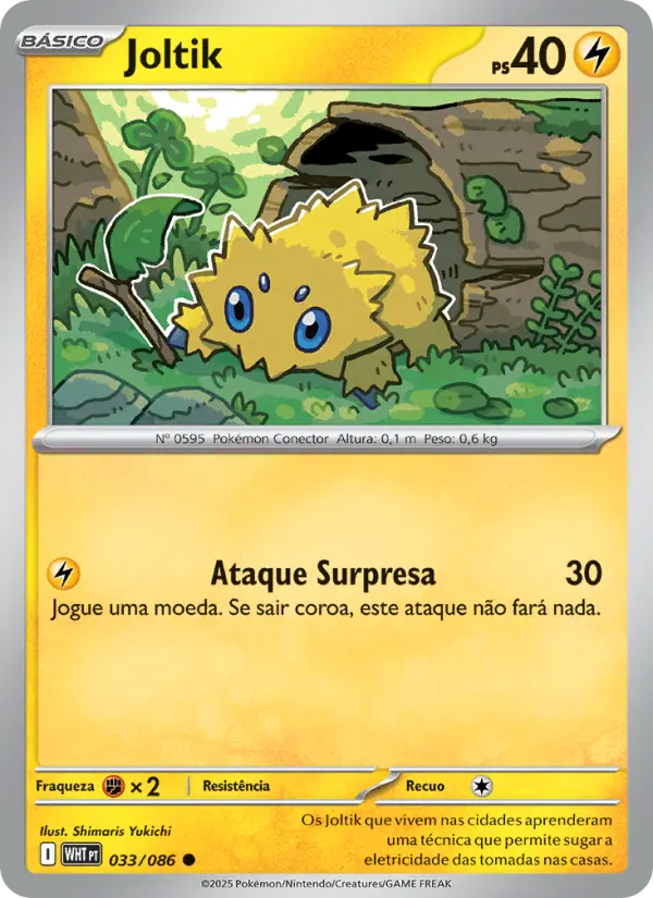 Carta Joltik, número 033/86 da coleção Fogo Branco