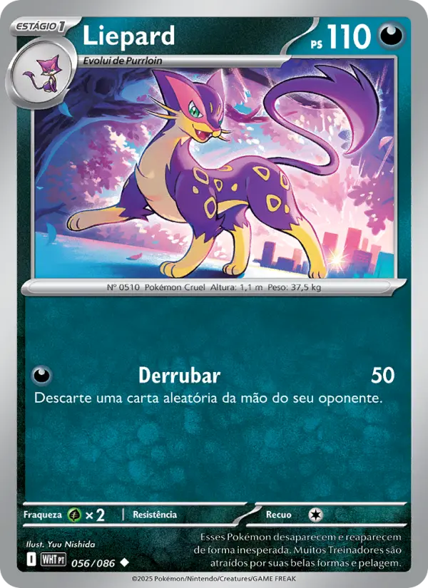 Carta Liepard, número 056/86 da coleção Fogo Branco