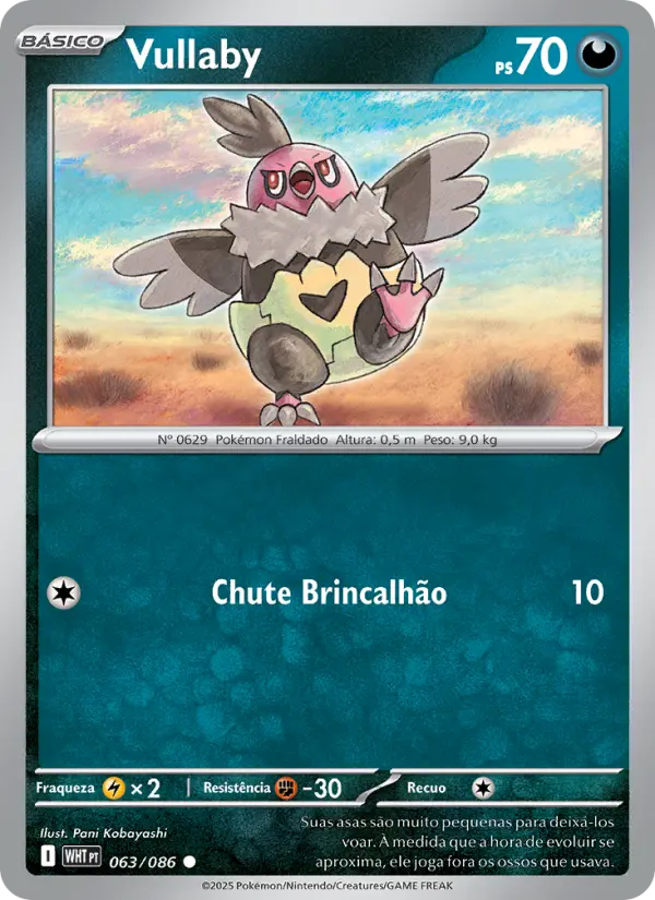 Carta Vullaby, número 063/86 da coleção Fogo Branco