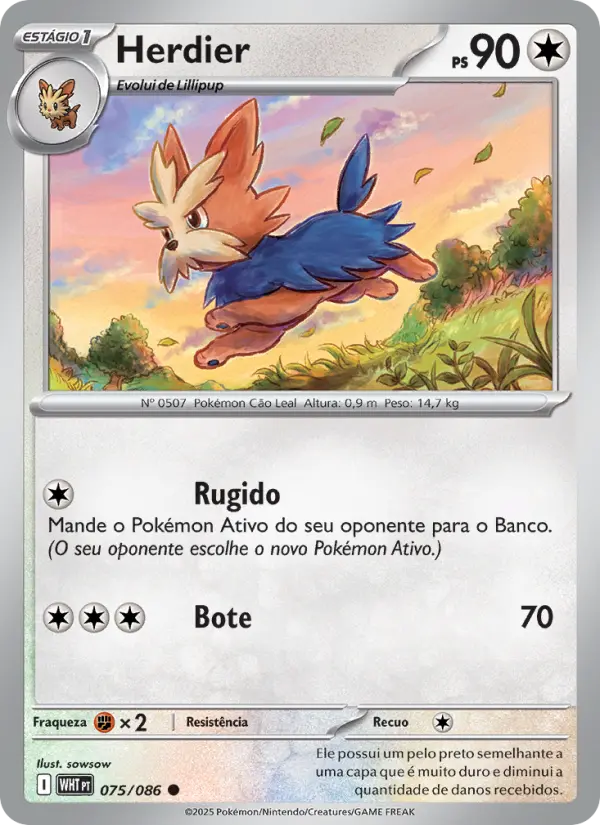 Carta Herdier, número 075/86 da coleção Fogo Branco