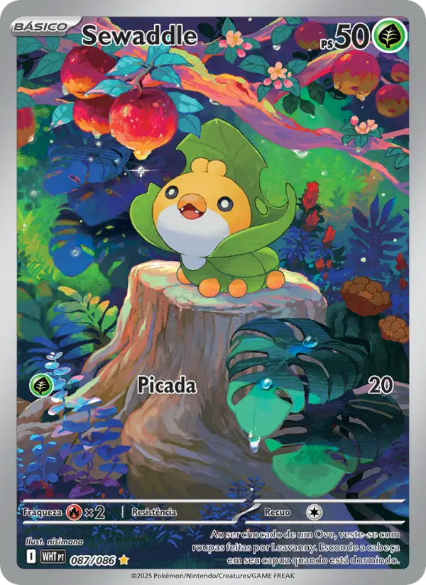 Carta Sewaddle, número 087/86 da coleção Fogo Branco
