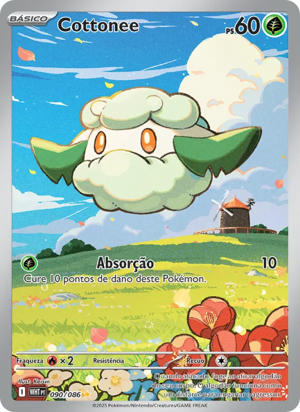 Carta Cottonee, número 090/86 da coleção Fogo Branco