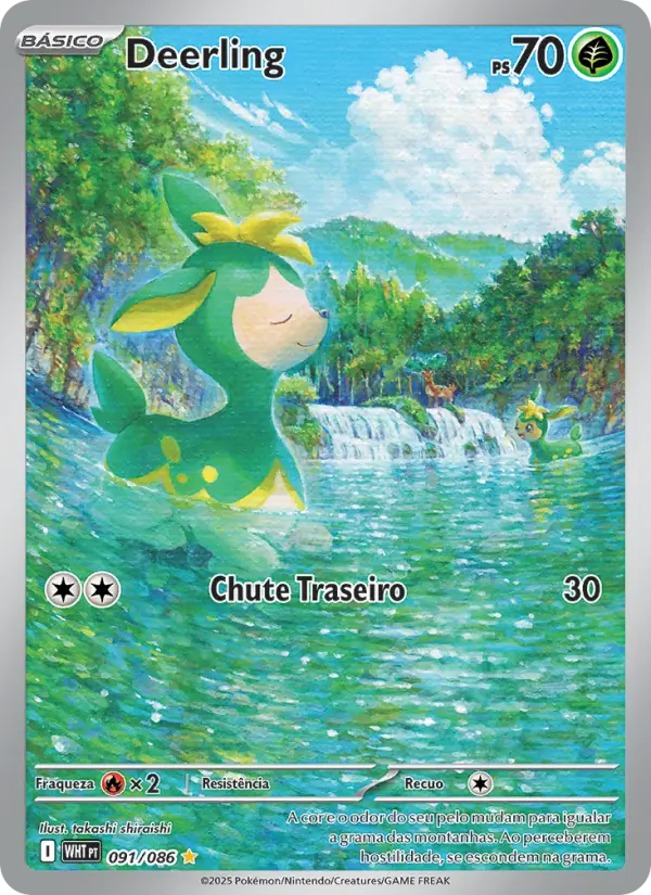 Carta Deerling, número 091/86 da coleção Fogo Branco