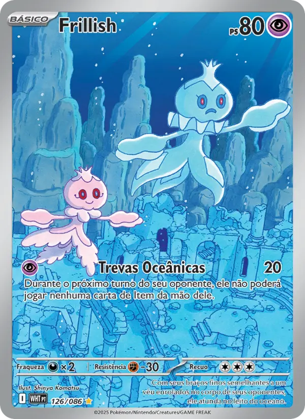 Carta Frillish, número 126/86 da coleção Fogo Branco