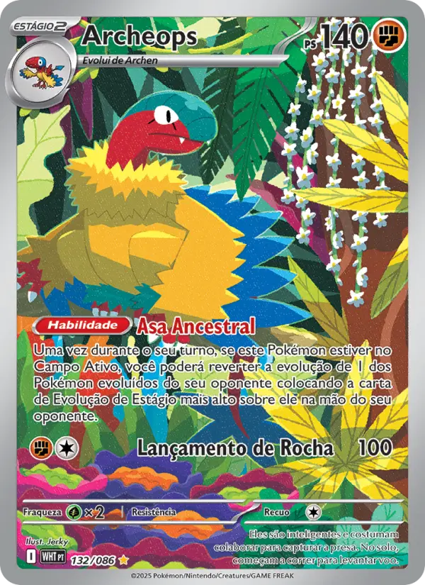 Carta Archeops, número 132/86 da coleção Fogo Branco