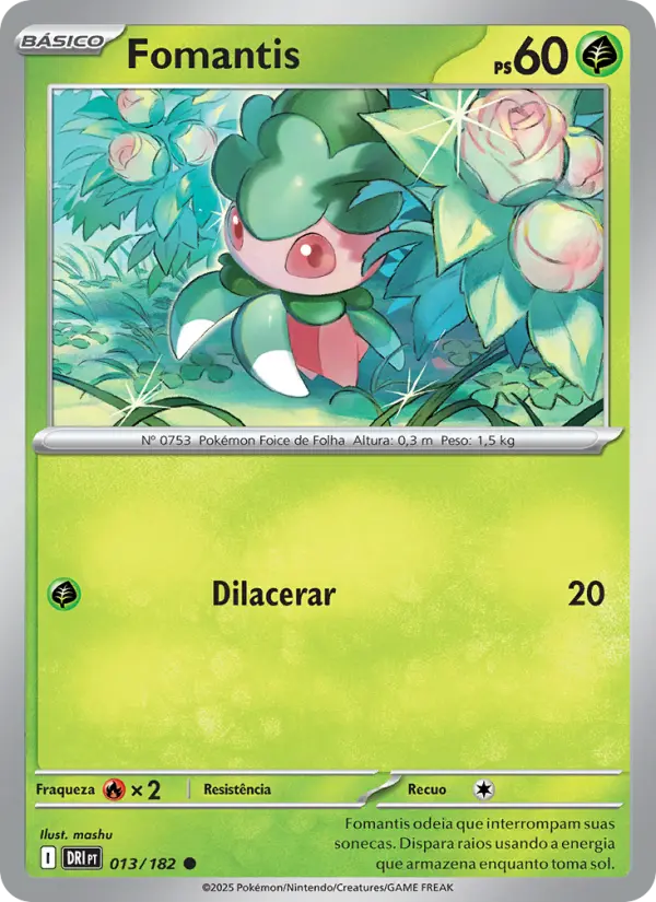 Carta Fomantis, número 013/182 da coleção Rivais Predestinados