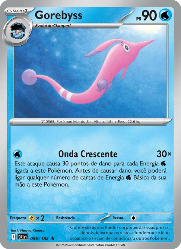 Carta Gorebyss, número 056/182 da coleção Rivais Predestinados