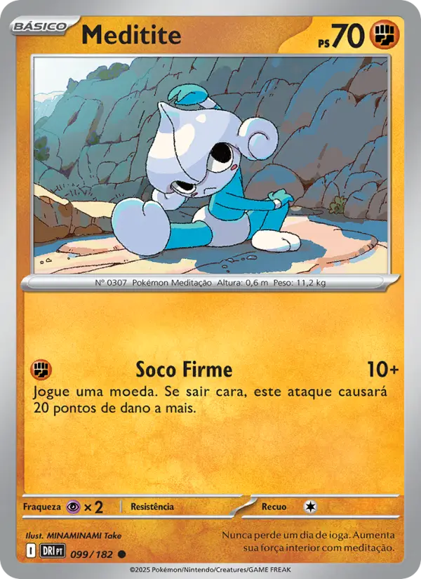 Carta Meditite, número 099/182 da coleção Rivais Predestinados