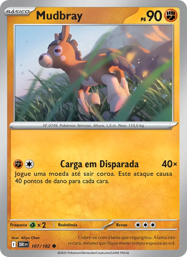 Carta Mudbray, número 107/182 da coleção Rivais Predestinados
