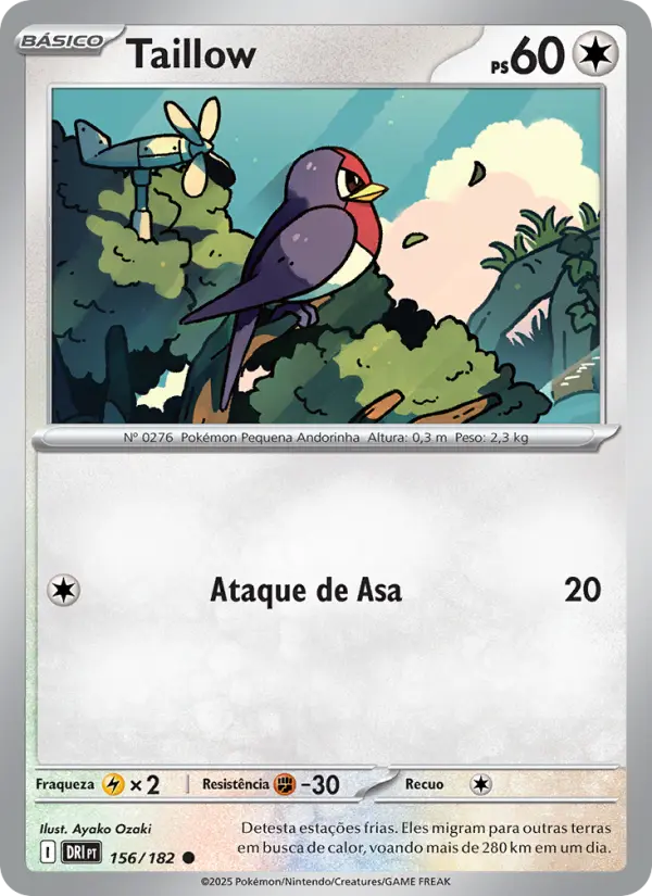 Carta Taillow, número 156/182 da coleção Rivais Predestinados
