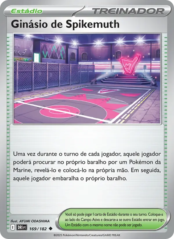 Carta Ginásio de Spikemuth, número 169/182 da coleção Rivais Predestinados