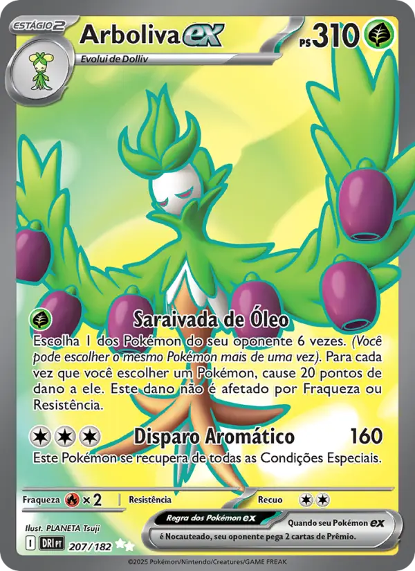 Carta Arboliva ex, número 207/182 da coleção Rivais Predestinados