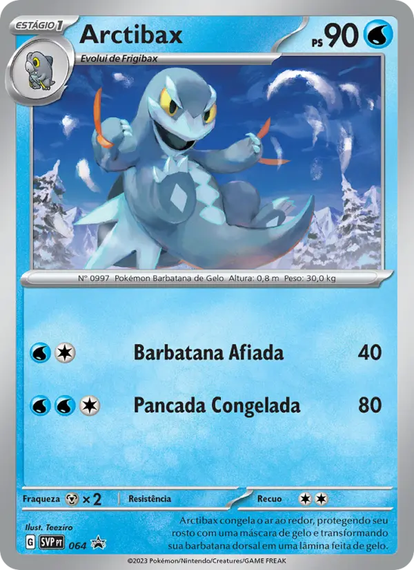 Carta Arctibax, número 064/225 da coleção SVP Black Star Promos