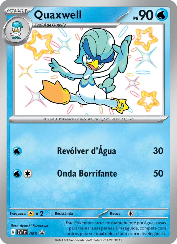 Carta Quaxwell, número 083/225 da coleção SVP Black Star Promos