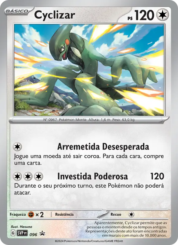Carta Cyclizar, número 096/225 da coleção SVP Black Star Promos
