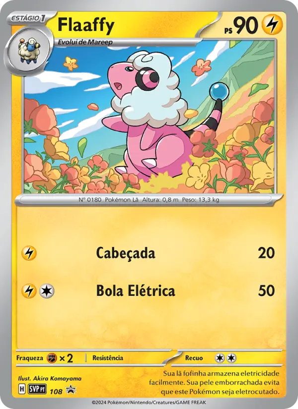 Carta Flaaffy, número 108/225 da coleção SVP Black Star Promos