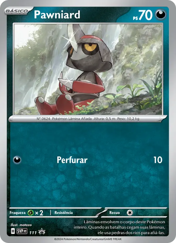 Carta Pawniard, número 111/225 da coleção SVP Black Star Promos
