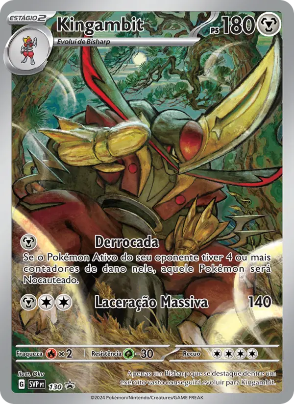 Carta Kingambit, número 130/225 da coleção SVP Black Star Promos