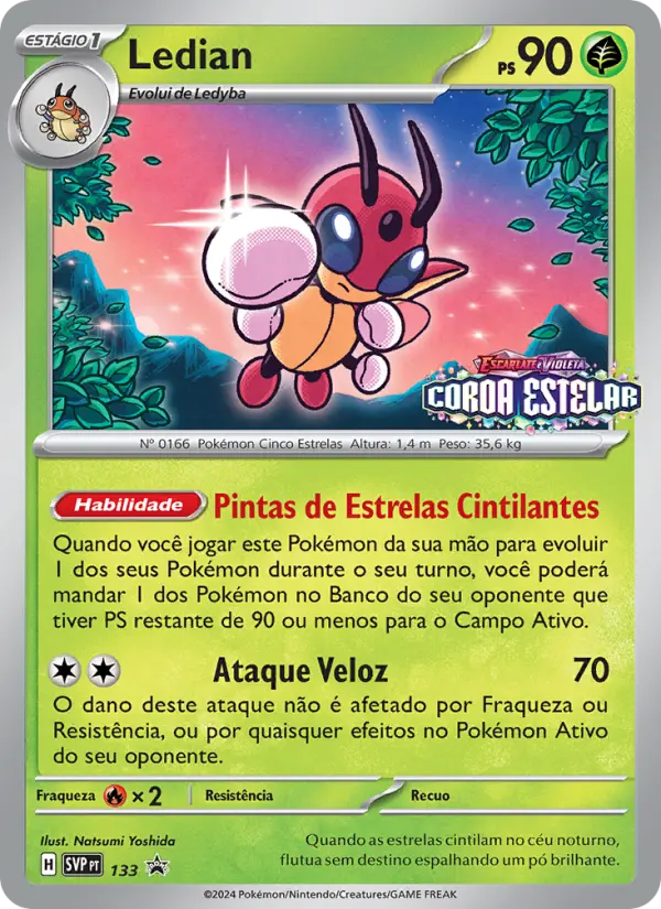 Carta Ledian, número 133/225 da coleção SVP Black Star Promos