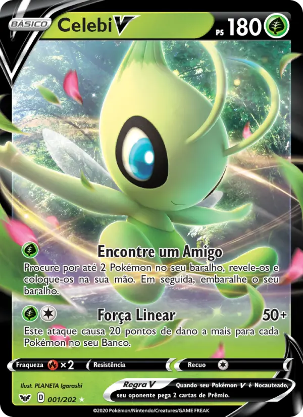 Carta Celebi V, número 1/202 da coleção Espada e Escudo