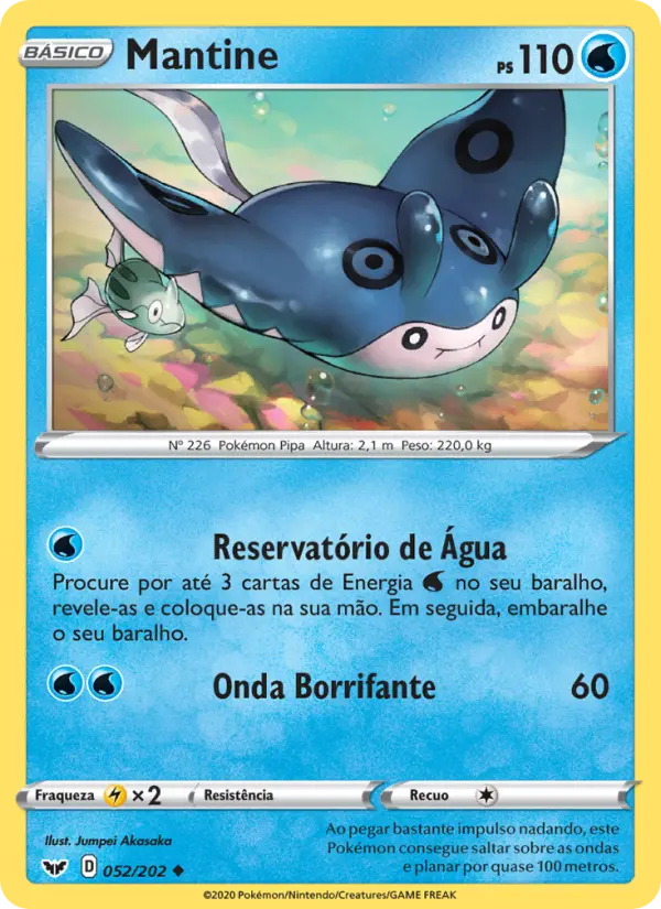 Carta Mantine, número 52/202 da coleção Espada e Escudo