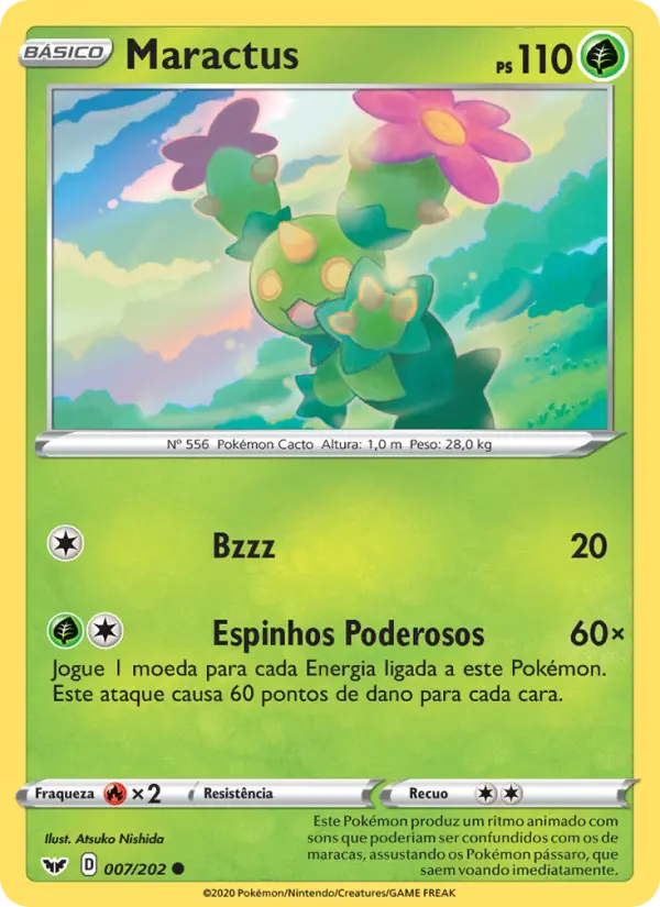 Carta Maractus, número 7/202 da coleção Espada e Escudo