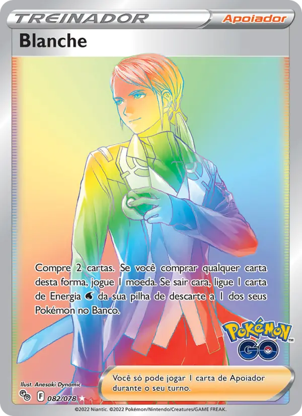 Carta Blanche, número 082/78 da coleção Pokémon GO