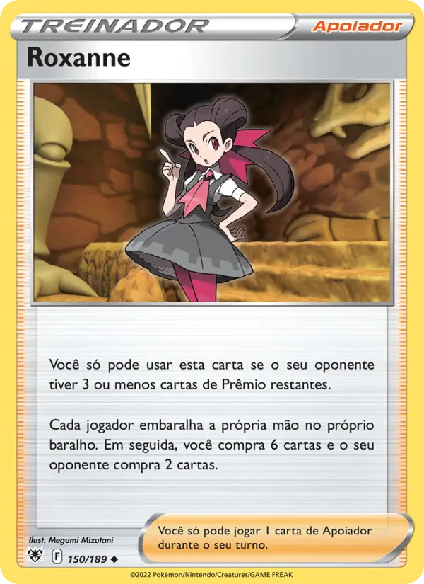 Carta Roxanne, número 150/189 da coleção Estrelas Radiantes