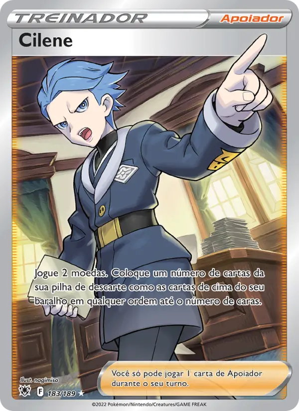 Carta Cilene, número 183/189 da coleção Estrelas Radiantes