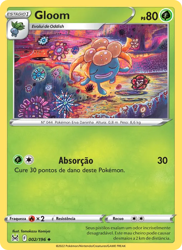Carta Gloom, número 002/196 da coleção Origem Perdida