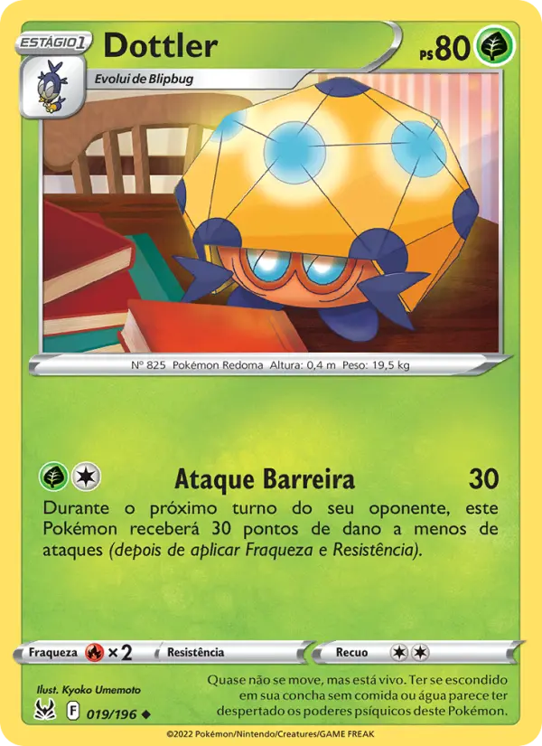 Carta Dottler, número 019/196 da coleção Origem Perdida
