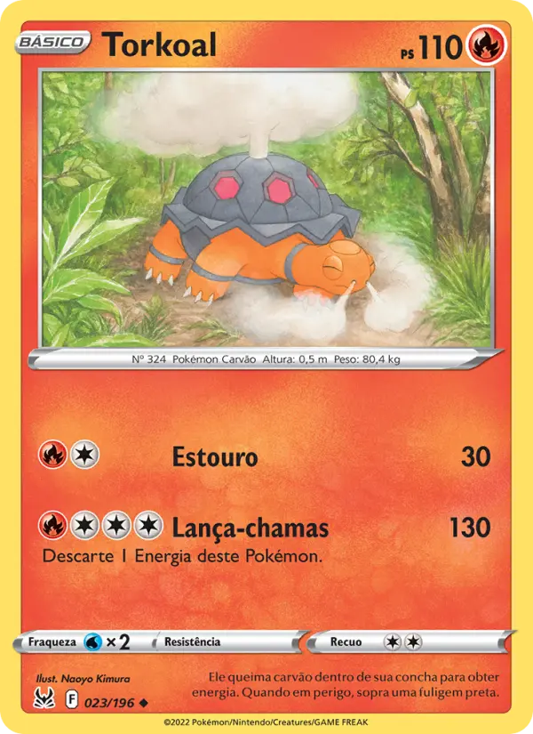 Carta Torkoal, número 023/196 da coleção Origem Perdida