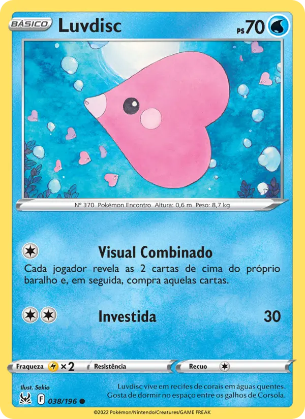 Carta Luvdisc, número 038/196 da coleção Origem Perdida